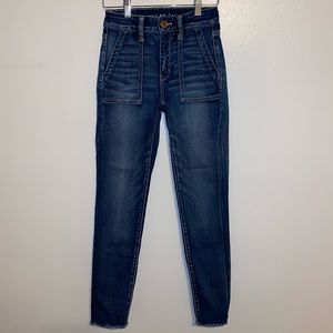 American Eagle High Waisted Crop Jeans